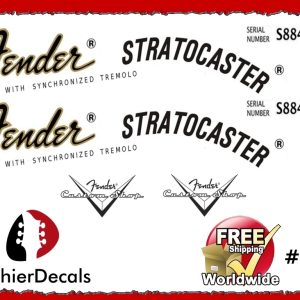 Fender Stratocaster Guitar Decal #10