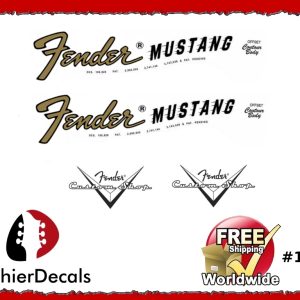 Fender Mustang Decal Guitar Decal #103