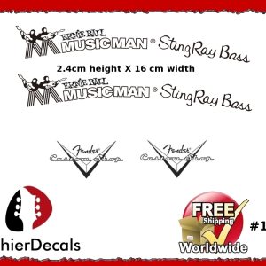 Musicman StingRay Bass Ernie Ball Guitar Decal #106