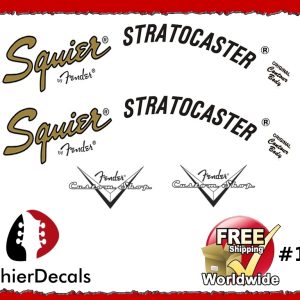 Fender Squier Stratocaster Guitar Decal #123