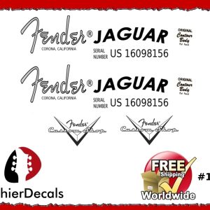 Fender Jaguar Guitar Decal #124