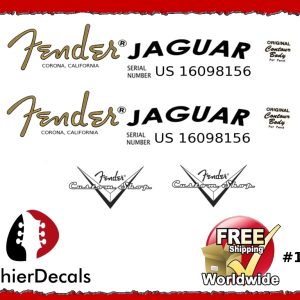Fender Jaguar Guitar Decal #125