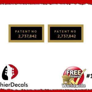 Humbucker Patent Number Decal Guitar Decal #127