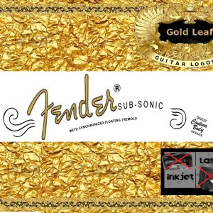 Fender Sub Sonic Guitar Decal 13g