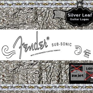 Fender Sub Sonic Guitar Decal 13s