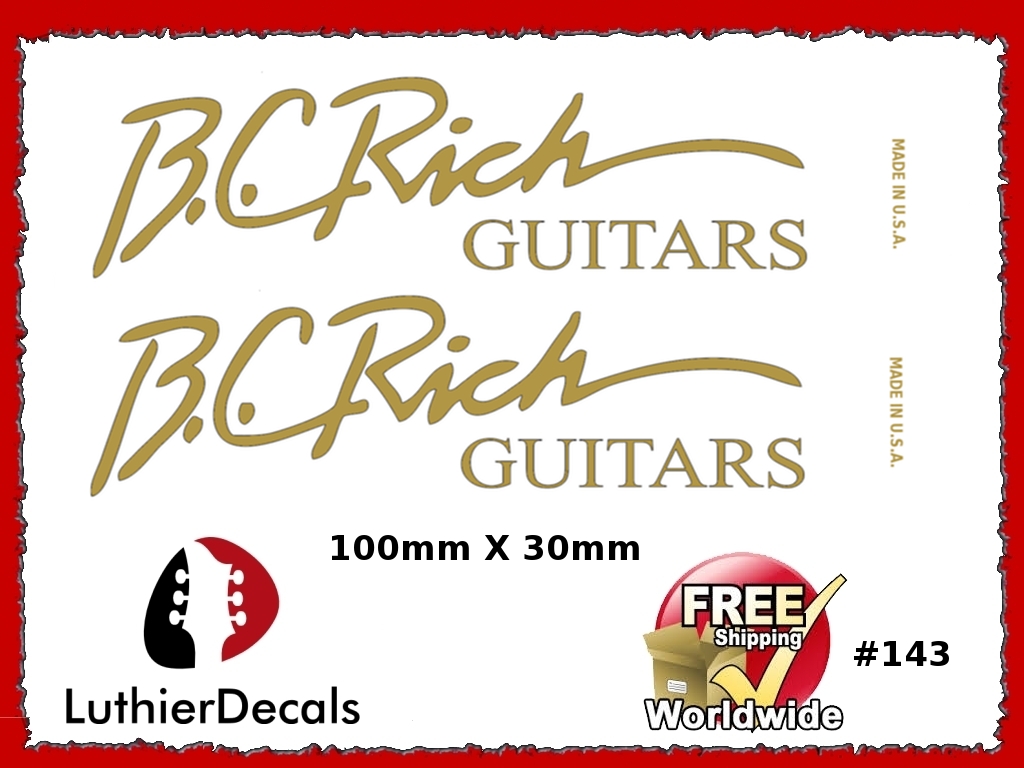 B.C. Rich Guitar Decal #143