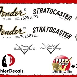 Fender Stratocaster Guitar Decal #150