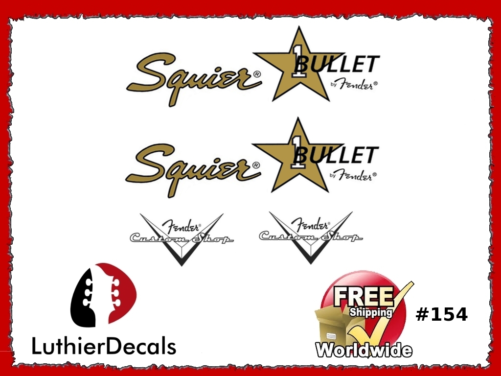 Squier Bullet Guitar Decal #154