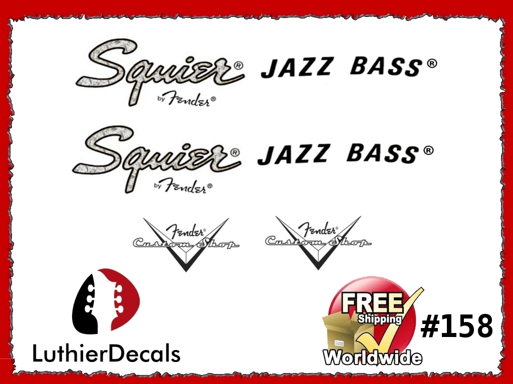 Squier Jazz Bass Guitar Decal #158