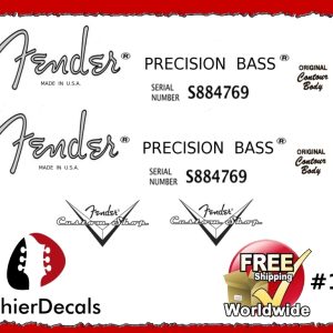 Fender Precision Bass Guitar Decal #16