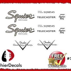 Squier Telecaster Guitar Decal #171