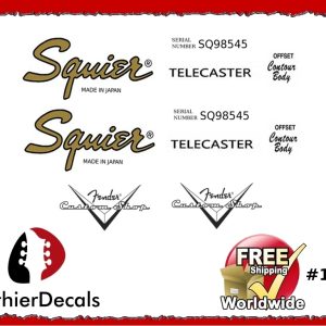Squier Telecaster Guitar Decal #172