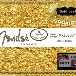 Fender Telecaster Guitar Decal 19g