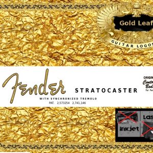 Fender Stratocaster Guitar Decal 1g