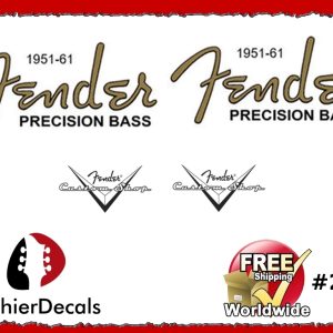 Fender Precision Bass Guitar Decal #20