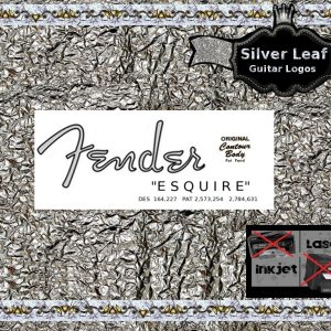 Fender Esquire Guitar Decal 25s