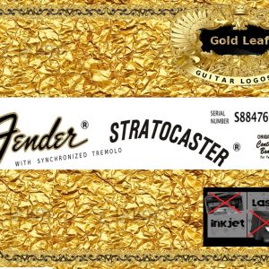 Fender Stratocaster Guitar Decal 26g