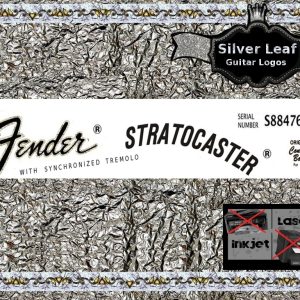 Fender Stratocaster Guitar Decal 26s