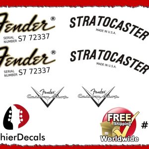 Fender Stratocaster Guitar Decal #27 Copy