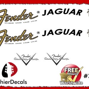 Fender Jaguar Guitar Decal #28