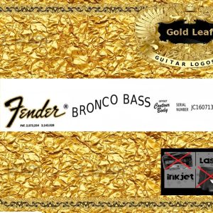 Fender Bronco Bass Guitar Decal 29g