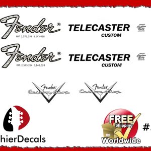 Fender Telecaster Custom Guitar Decal #31