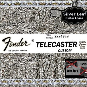 Fender Telecaster Custom Guitar Decal #31s