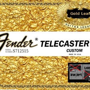 Fender Telecaster Custom Guitar Decal #36g