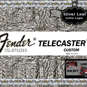 Fender Telecaster Custom Guitar Decal #36s