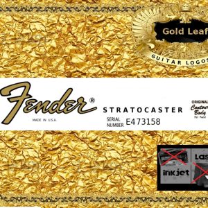 Fender Stratocaster Guitar Decal #37g