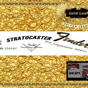 Fender Stratocaster Left hand Guitar Decal #39g