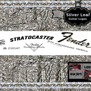 Fender Stratocaster Left Hand Guitar Decal #39s