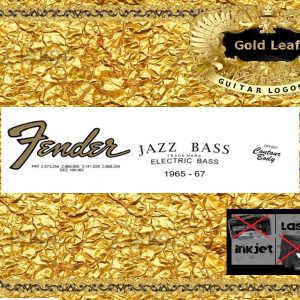 Fender Jazz Bass Guitar Decal #40g