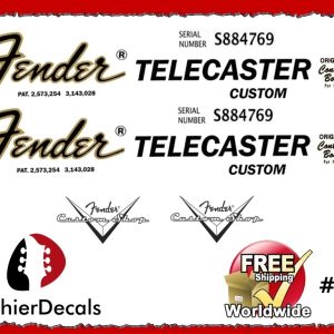 Fender Telecaster Custom Guitar Decal #5