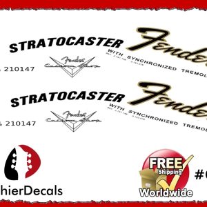 Fender Stratocaster Left hand Guitar Decal #61 Copy