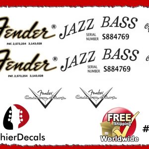 Fender Jazz Bass Guitar Decal #6