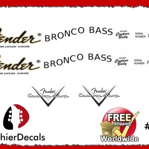 Fender Bronco Bass Guitar Decal #7