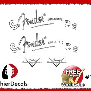 Fender Sub Sonic Guitar Decal #74