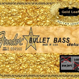 Fender Bullet Bass Deluxe Guitar Decal Waterslide #74g