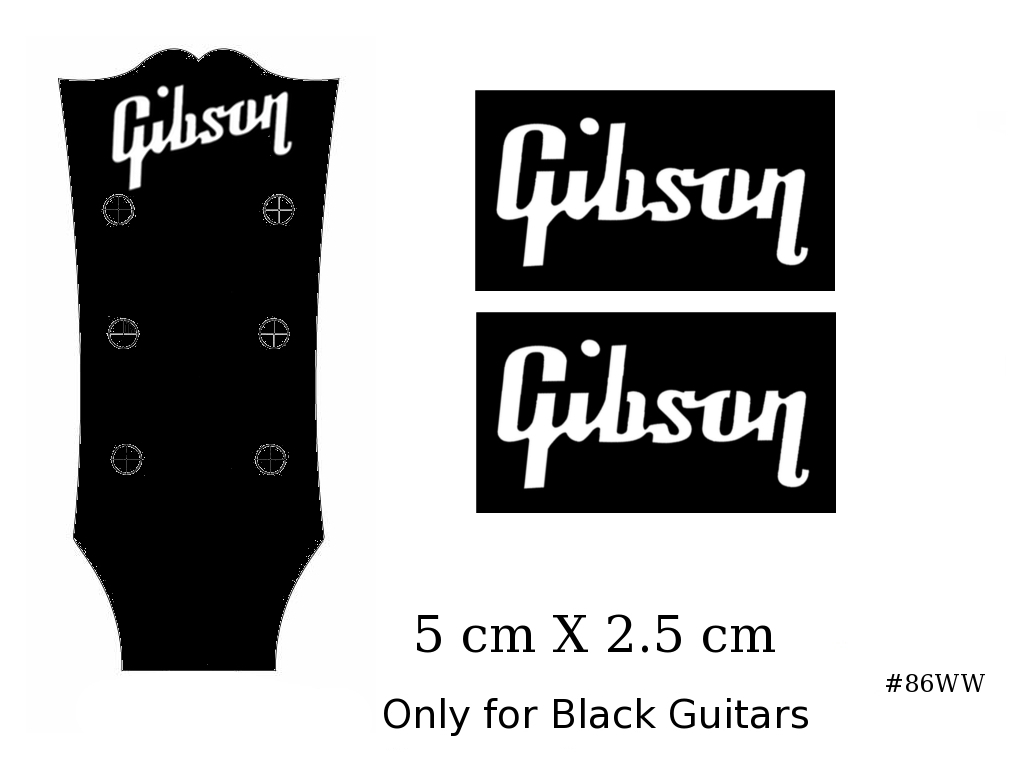 Gibson Guitar Decal #86ww