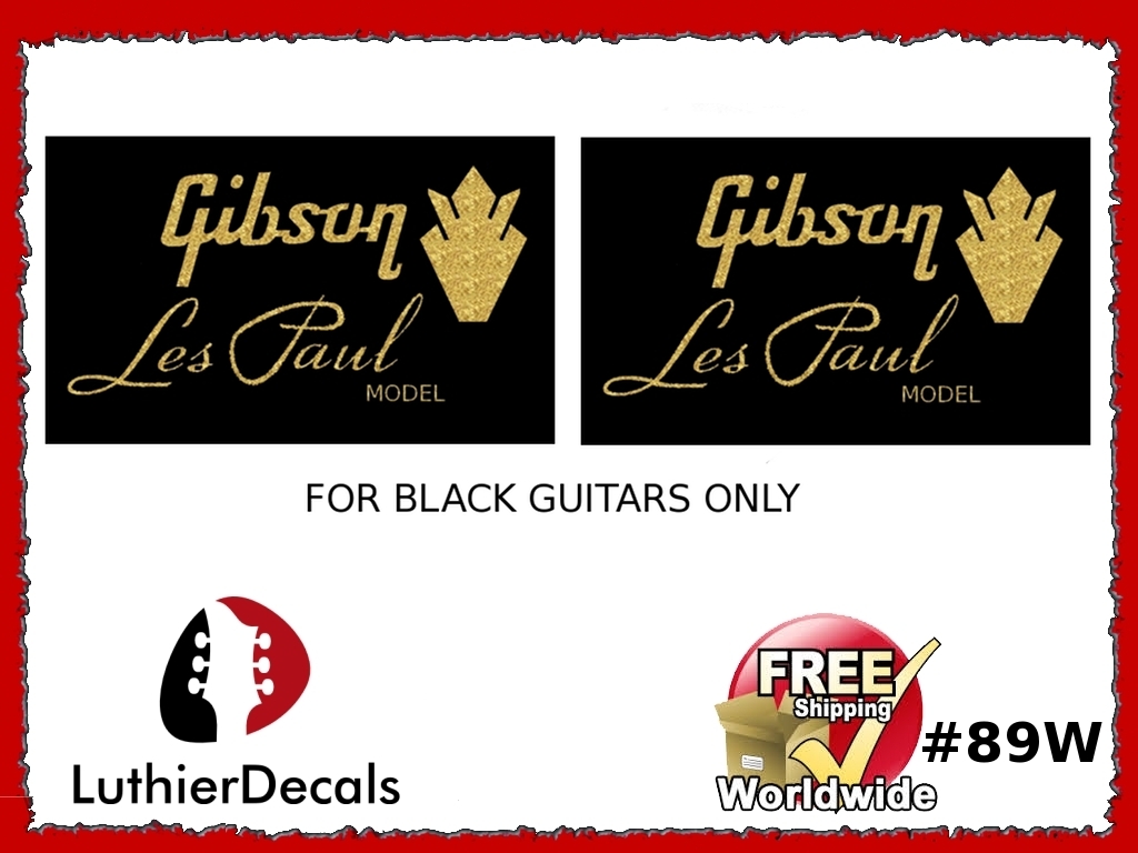 Gibson Les Paul Guitar Decal #89w