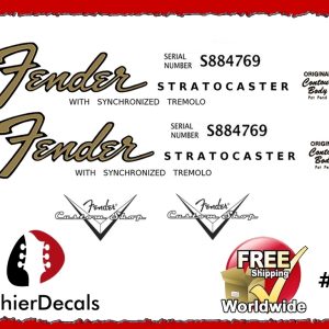 Fender Stratocaster Guitar Decal #9