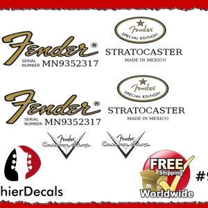 Fender Stratocaster Mexico Guitar Decal #93