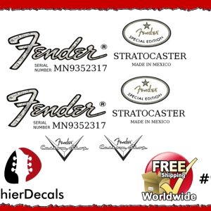 Fender Stratocaster Mexico Guitar Decal #94