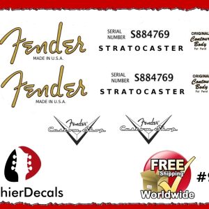 Fender Decal Stratocaster Guitar Decal #98