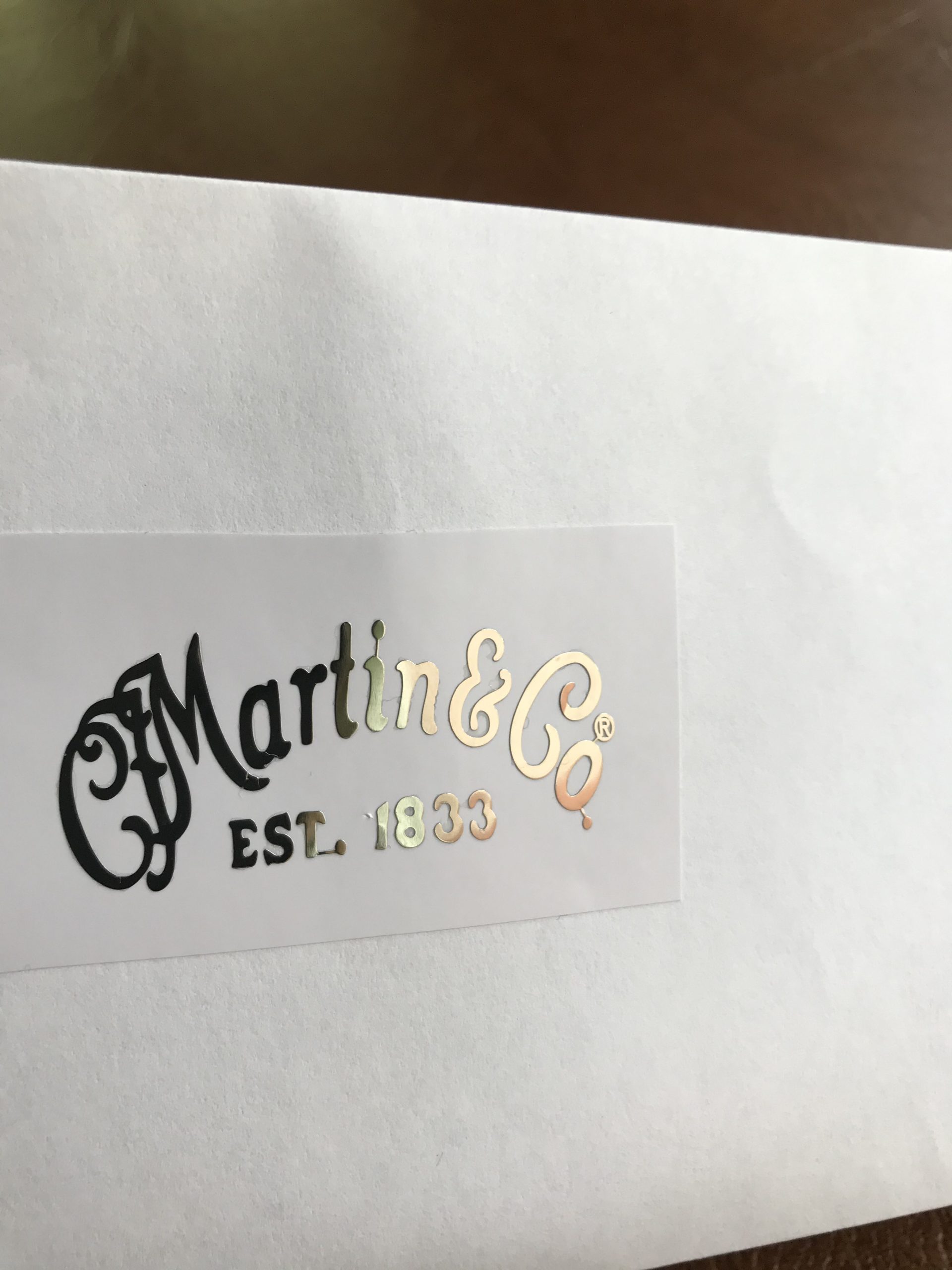 Martin & Co. Guitar Decal Metal Laser M34 - Image 5