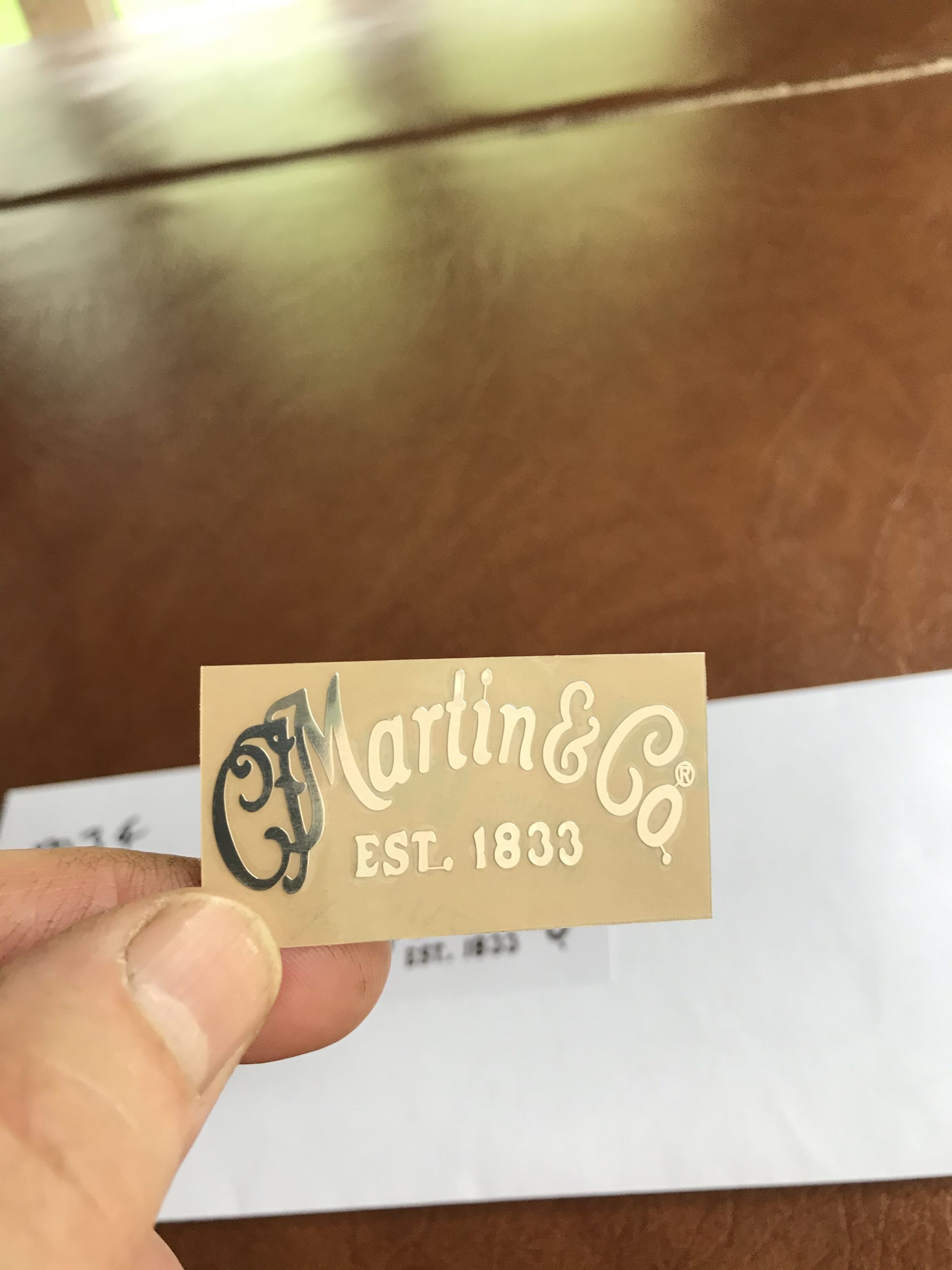 Martin & Co. Guitar Decal Metal Laser M34 - Image 8