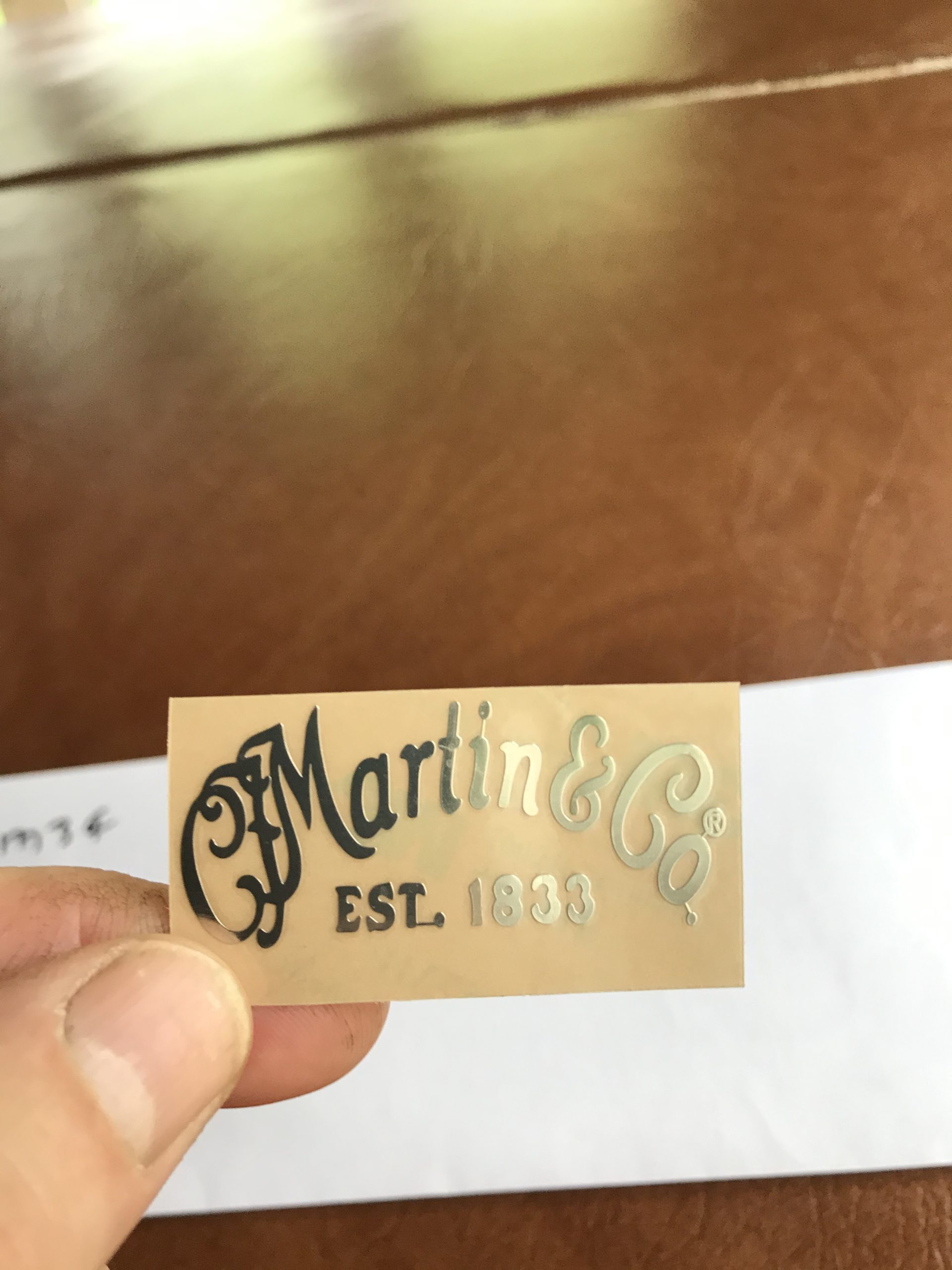 Martin & Co. Guitar Decal Metal Laser M34 - Image 9
