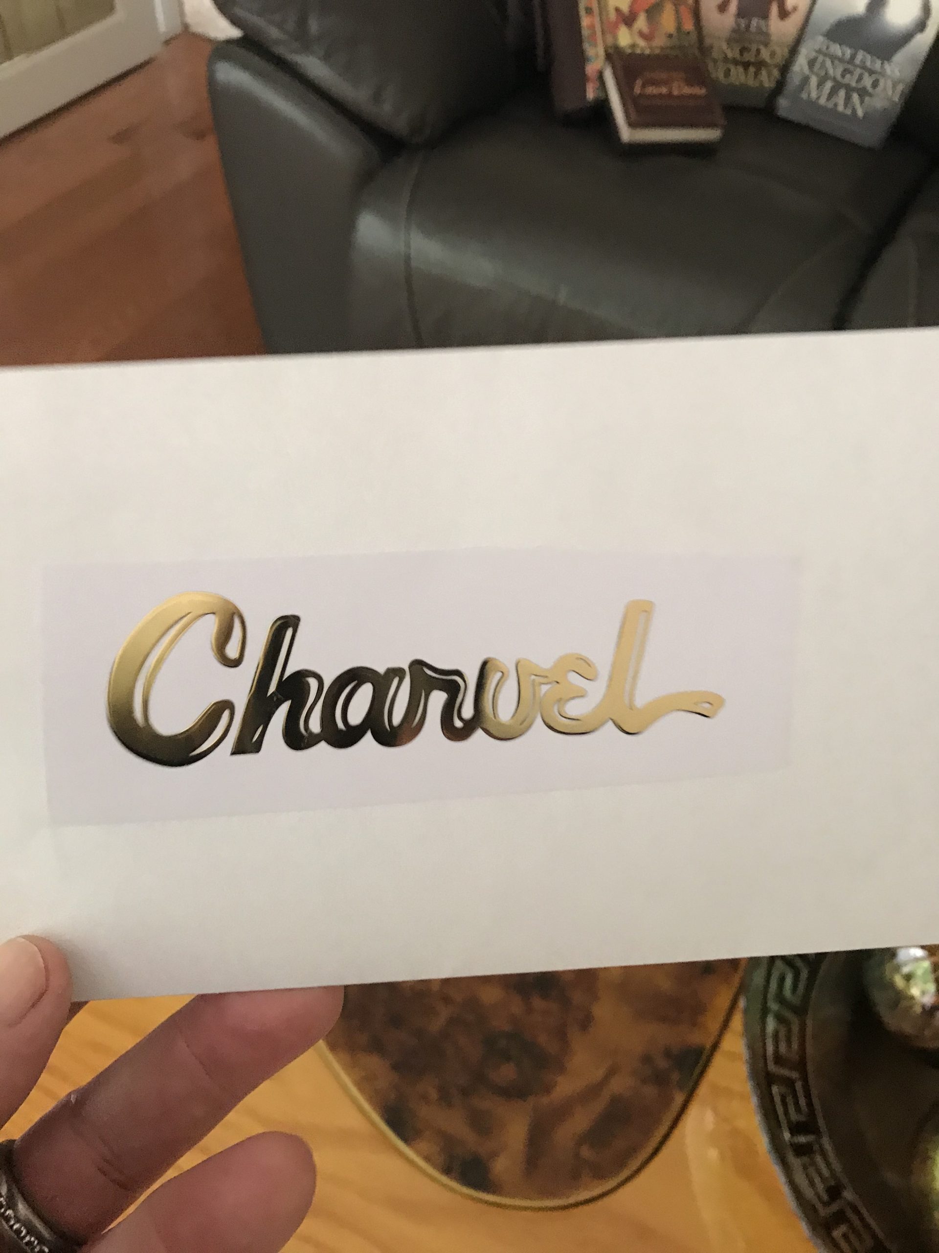 Charvel Guitar Decal 3D laser Cut metal M44b - Image 7