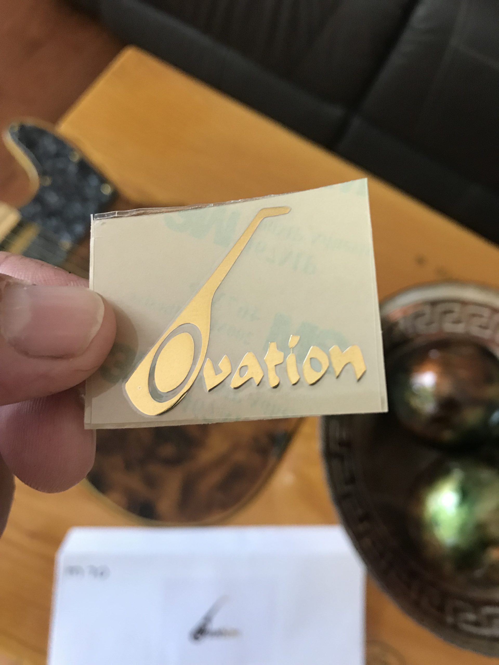 Ovation Guitar Decal Metal M70 - Image 3